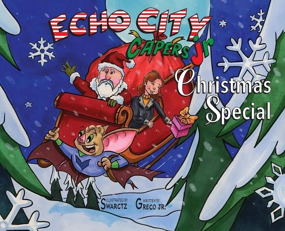 Echo City Capers Christmas Special - Breanna and Nightbat help Santa, book cover