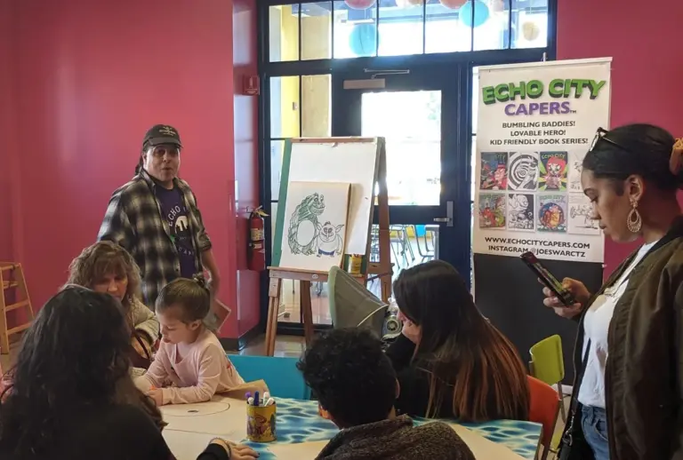 Ralph from Echo City Capers at a Crayola kids event